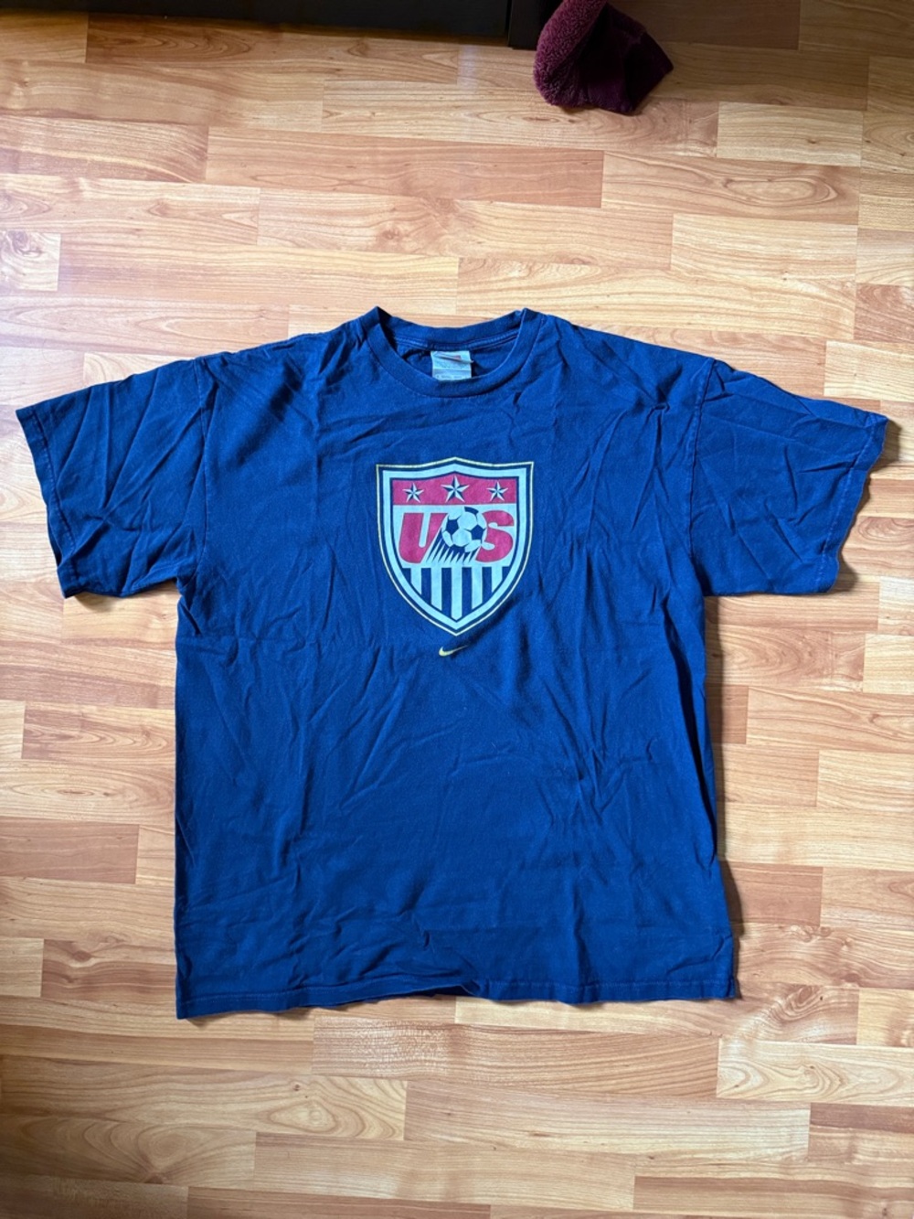 Vintage Nike Blue US Soccer Crest Tee